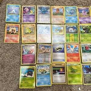 lot of pokémon cards!